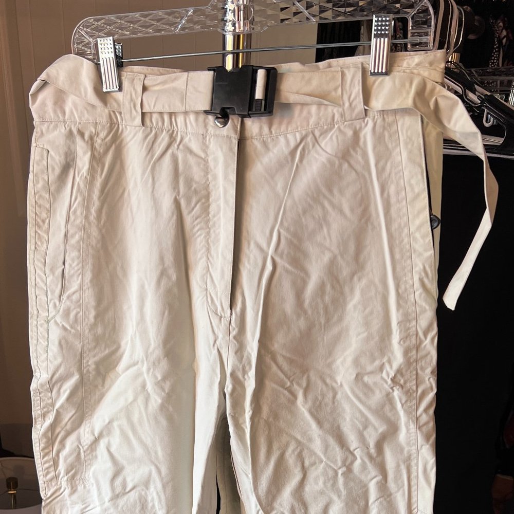 Womens white ski pants (Size L)